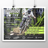Projekt plakatu dla downhill24
